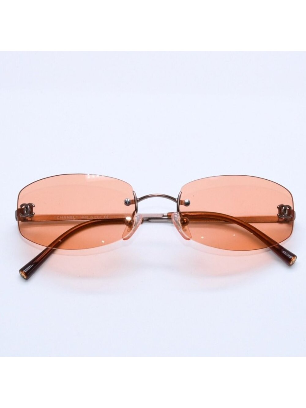 Chanel Rimless Sunglasses Eyewear 4002 CC Logo
